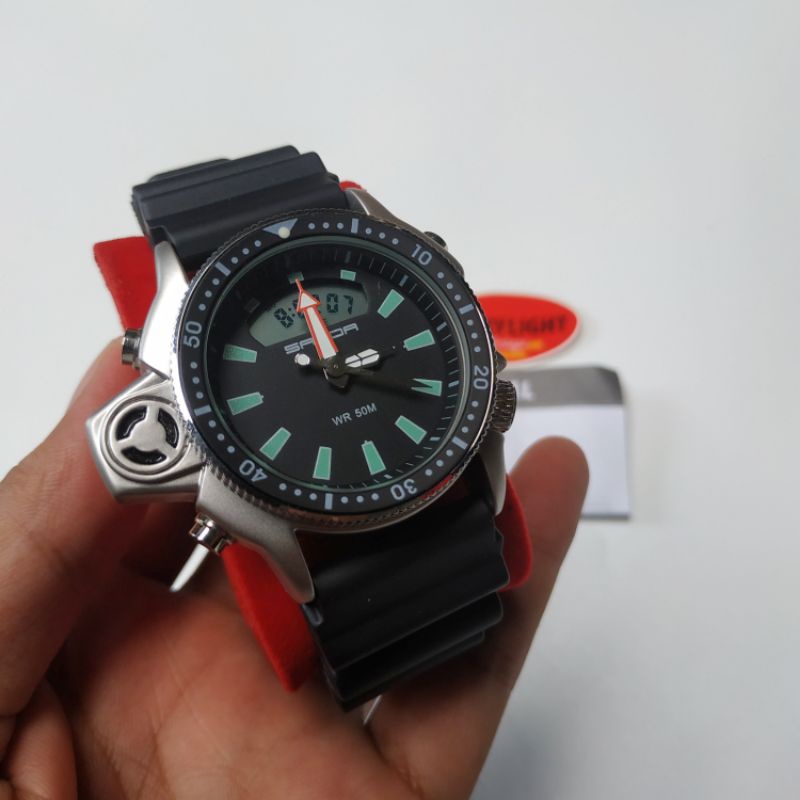 JAM TANGAN DIVER STYLE Sanda watch homage citizn aqualand