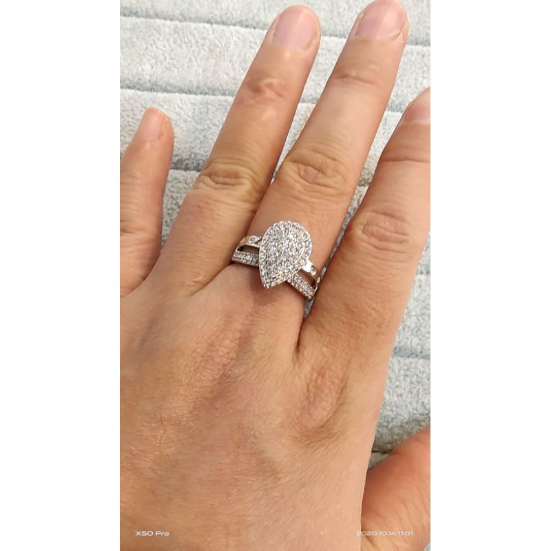 Cincin replika berlian zircon 9853