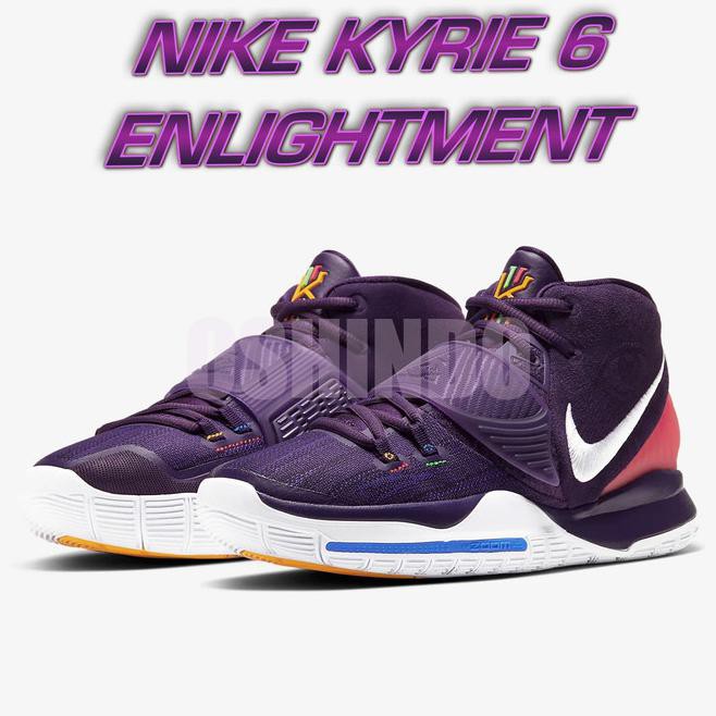 ✨ ON SALE SNEAKERS PRIA✨ SEPATU BASKET NIKE KYRIE 6 ENLIGHTMENT WARNA UNGU DIJAMIN ASLI ORI XDR