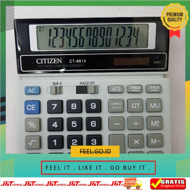 

Terbagus Termurah Kalkulator Citizen CT 8614 14 Digit Besar . Kalkulator 14 Digit