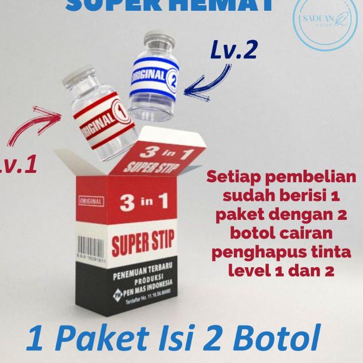 

Hot Sell.. PENGHAPUS TINTA 3 IN 1 SUPER STIP