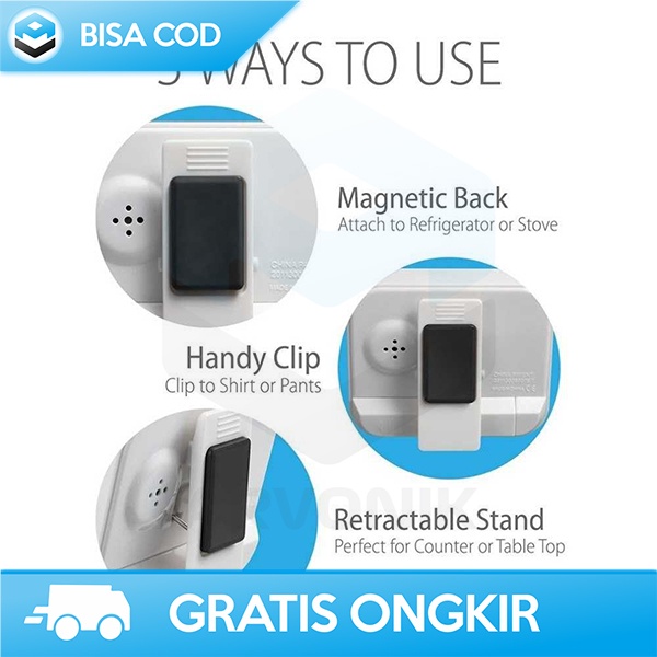 COOKING TIMER DIGITAL MINI ALARM KITCHEN TIMER MASAK DISPLAY LED AAA