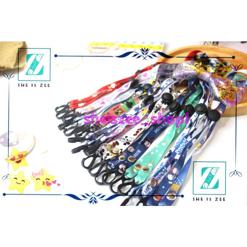 Tali masker hijab konektor anak / tali masker hijab konektor / tali masker / tali kalung masker anak