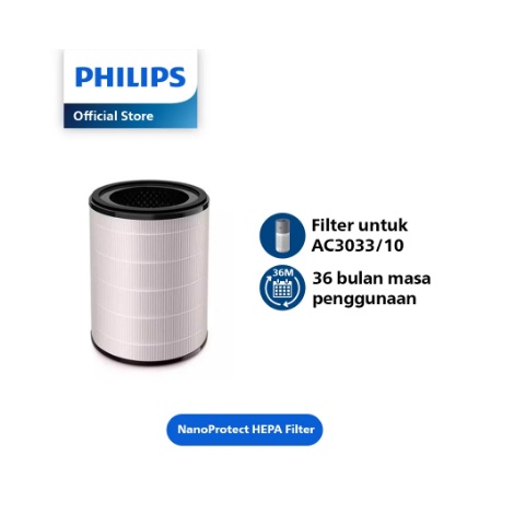 Philips FY3430 Filter Pengganti 3-in-1 HEPA NanoProtect untuk AC3033
