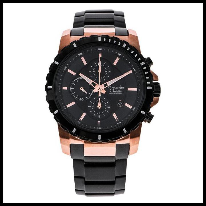 Alexandre Christie Ac 6141 Mc Bbrba Black Rose Gold