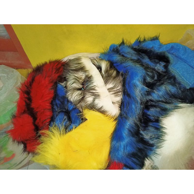 sisa kain bulu Korea buat kerajinan perkilo