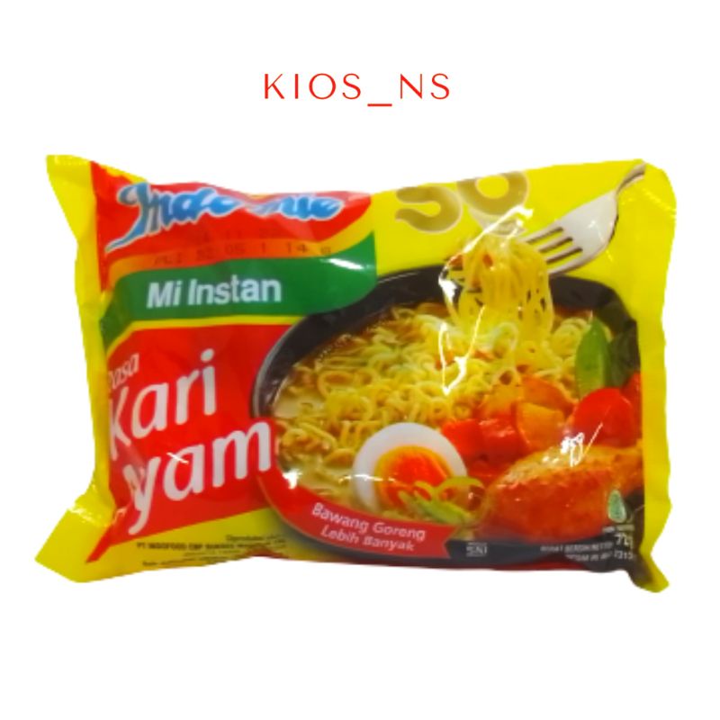 

Indomie Mie Instan Mi Rasa Kari Ayam 72 Gram