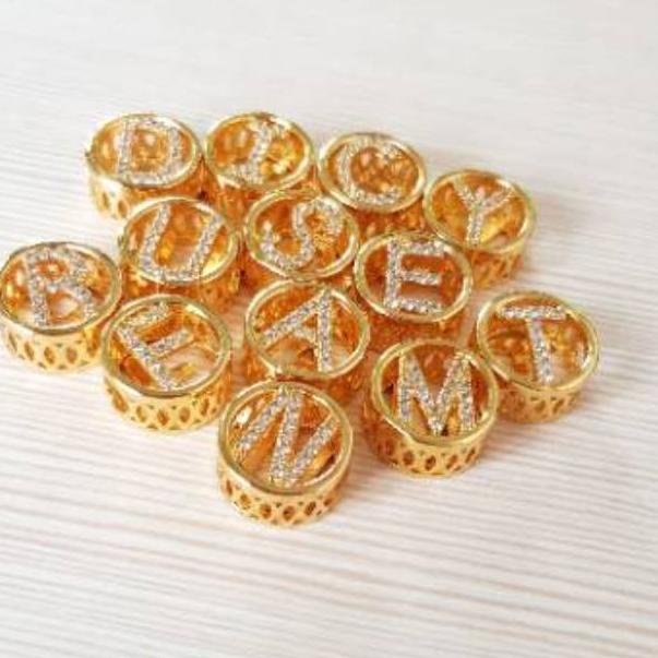 3I9 Restok ready Liontin huruf /liontin inisual /liontin emas lapis emas / liontin korea huruf slund