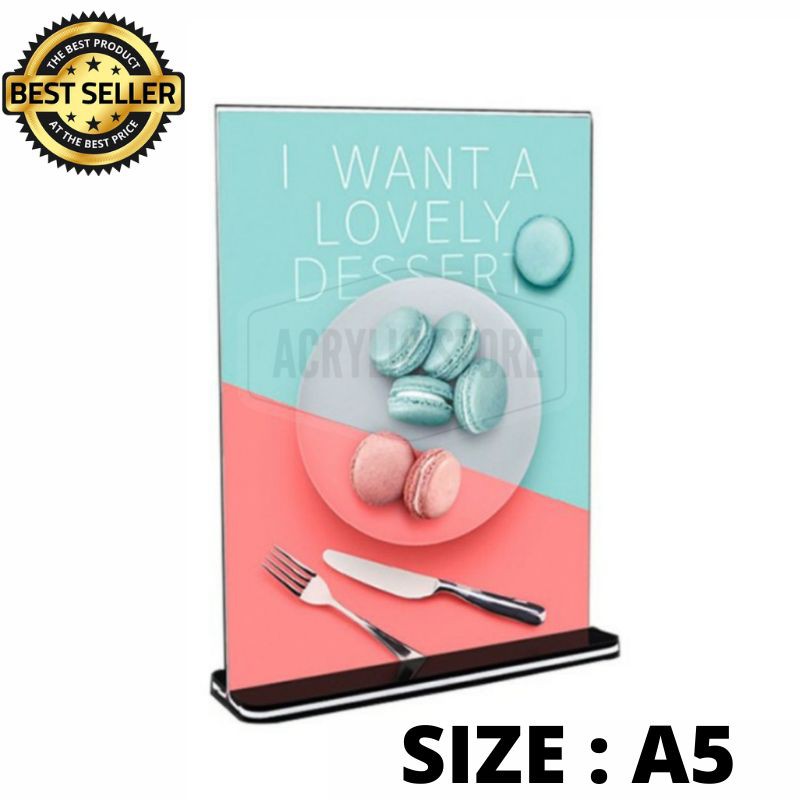 

Tempat Brosur A5 T Alas Hitam/display Brosur A5