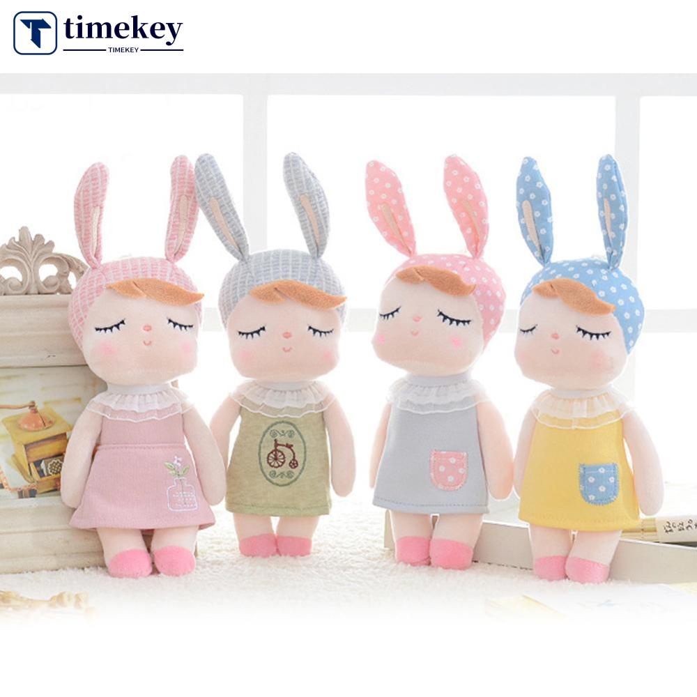 Timekey Metoo Mainan Boneka Angela Rabbit Mini Vintage Untuk Hadiah Natalulang Tahun Anak Perempuan B8W3