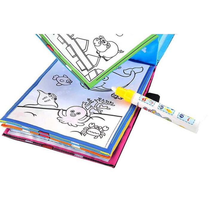 

Papan Tulis Gambar - Lyra Sketch Book - Kiky Sketch Book Buku Mewarnai Cat Air Anak Magic Water Book