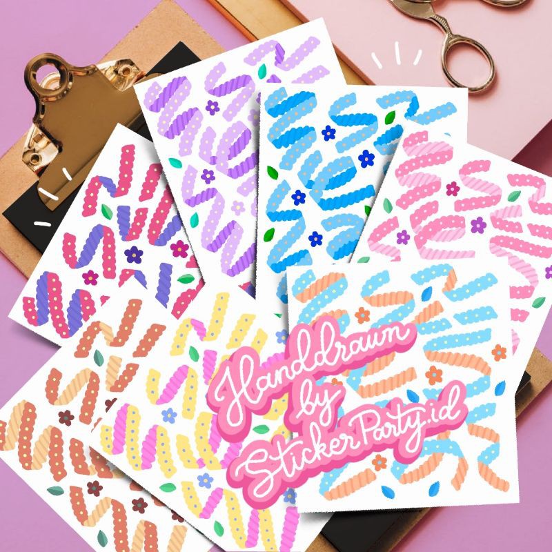 

Stiker Pita Motif Bunga Dekorasi Foto Jurnal Sticker Party CFT18