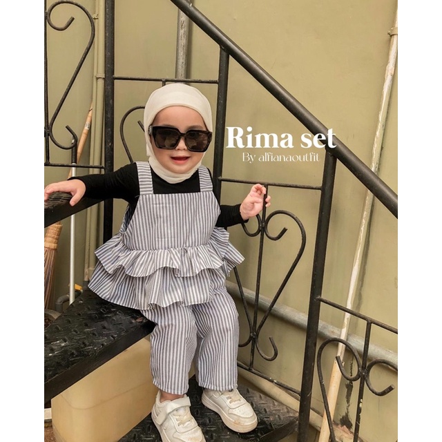 RIMA ONE SET By alfiana outfit/Satu set ootd anak/set pakaian anak/one set anak