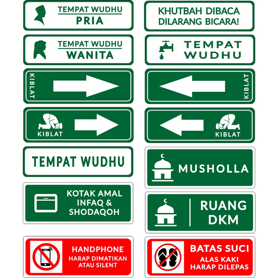 

SIGN UNTUK MASJID