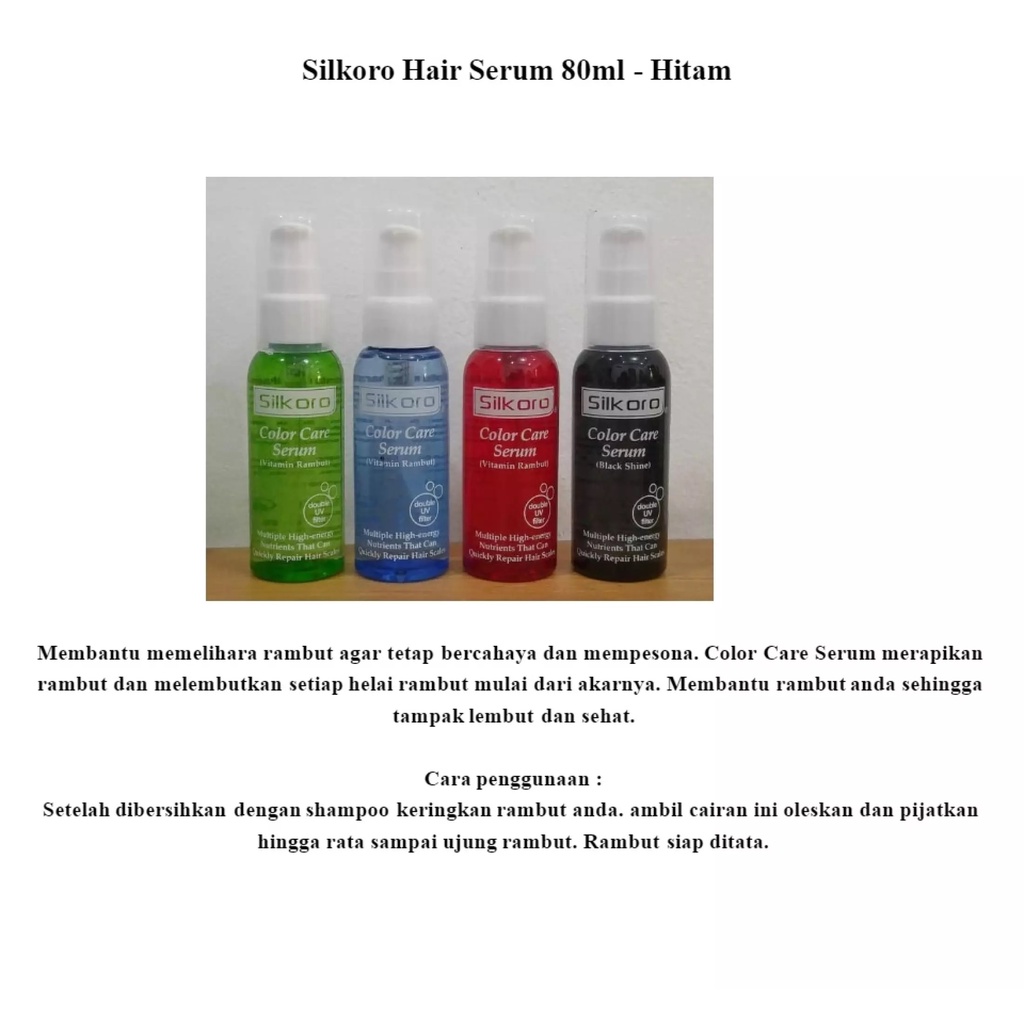 SILKORO Hair Serum Kecil 80 ml GIRLSNEED