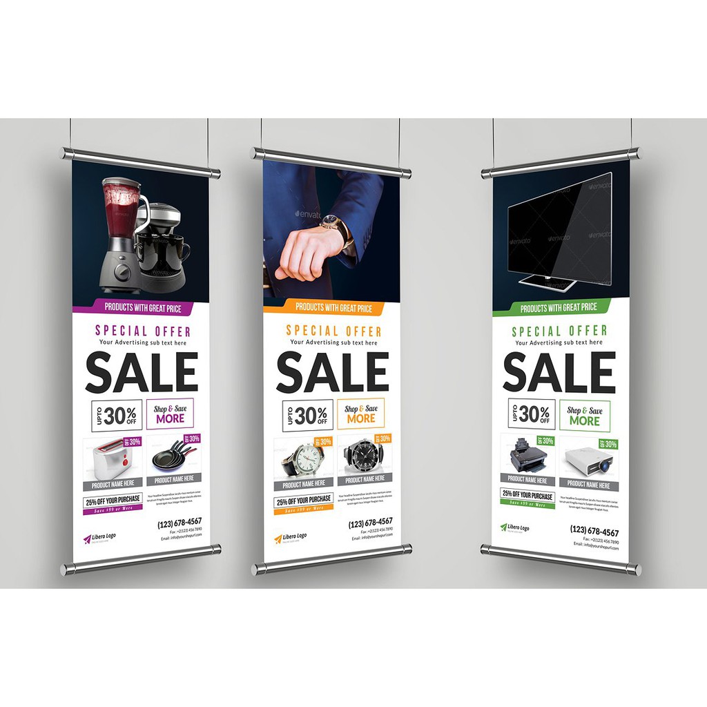 Corporate Roll Up Banner Pack - Photoshop