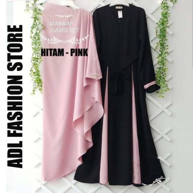 Baju Gamis Marwah Set M L XL-4