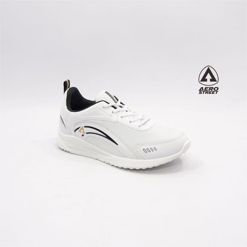 Sepatu Pria Murah Aerostreet 39-42 Leopard Putih - Sepatu Sneakers Casual Sport Sekolah Pria Wanita