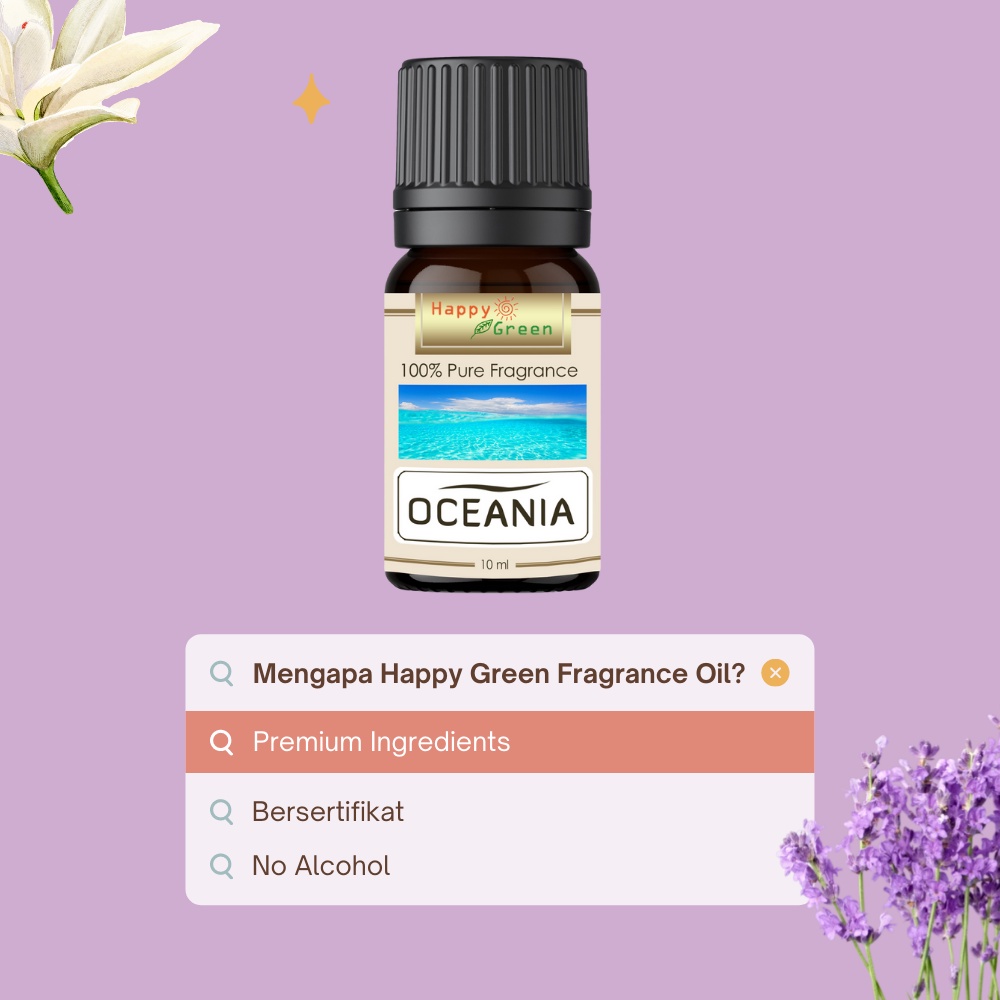 Happy Green Oceania Fragrance Oil - Aroma Oceania