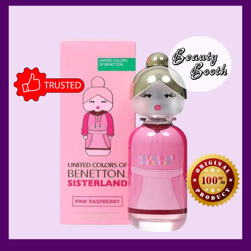 BENETTON Sisterland Green Jasmine Woman 80ml | Benetton Rose Intenso | Benetton  Red Rose | Benetton Sisterland Pink Raspberry