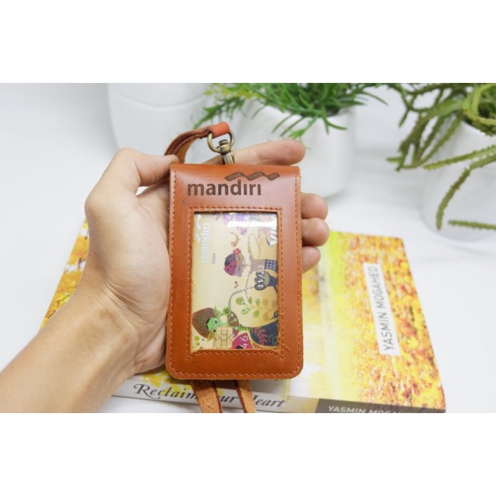 

READY ID CARD HOLDER KULIT ASLI CUSTOM MAGNET TANAM / NAME TAG TERMURAH - BLACK, Polos BERKUALITAS