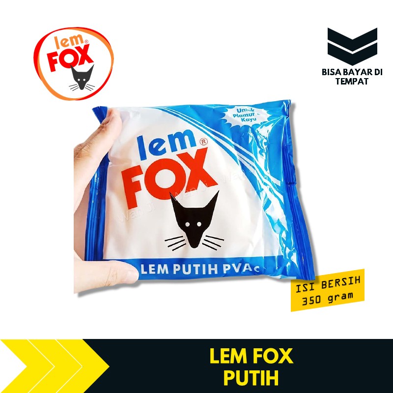 

Lem Fox Putih Lem Kayu PVAC Refill 350 Gram TBA800