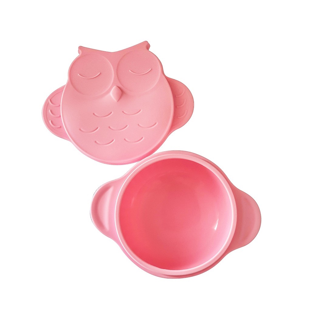 Little giant silicone suction bowl with lid