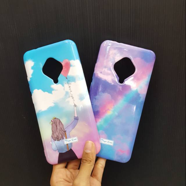 PR Softcase Pastel Rainbow Realme 5pro Realme 6pro Realme C11 C12 C15