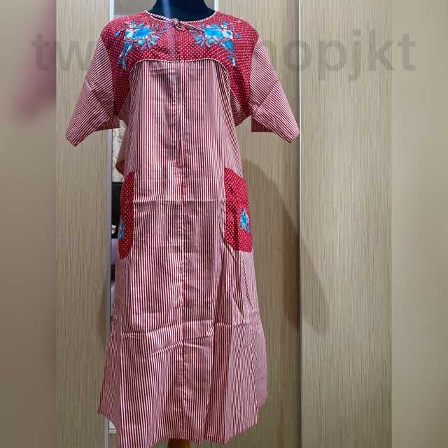 DASTER PENDEK MEREK OMAH DASTER EVA  SIZE L