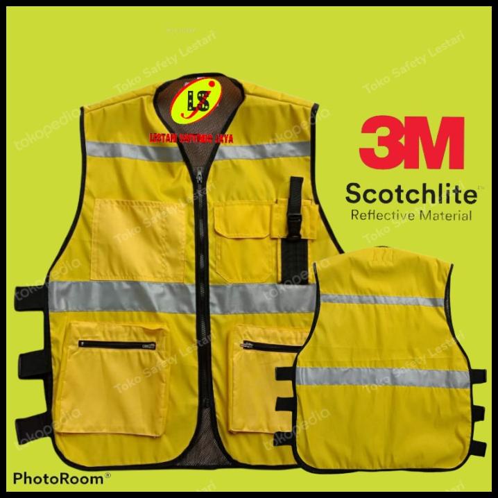 Rompi Safety/Safety Vest Reflektor 3M Warna Kuning