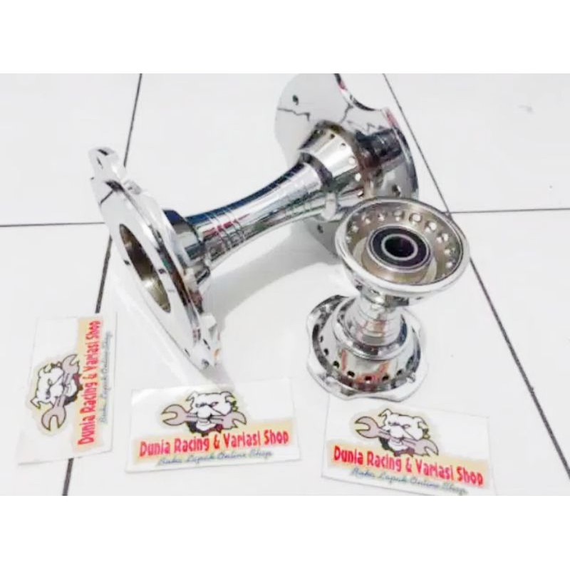 Tromol Becak Ninja 250 karbu Ninja mono 250 Ninja 250 fi depan belakang crom bahan Besi