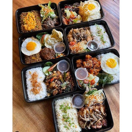 

READY CIKARANG 22 MAR 2025 - RICE BOX HONEY MUSTARD GRILLED CHICKEN YAKIMESHI TERIYAKI THAI RENDANG TAPSILOG AMBROGIO PATISSERIE