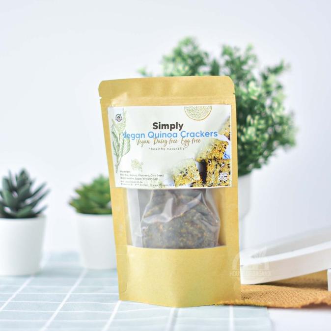 

House Of Organix Simply Vegan Quinoa Crackers 50 Gr