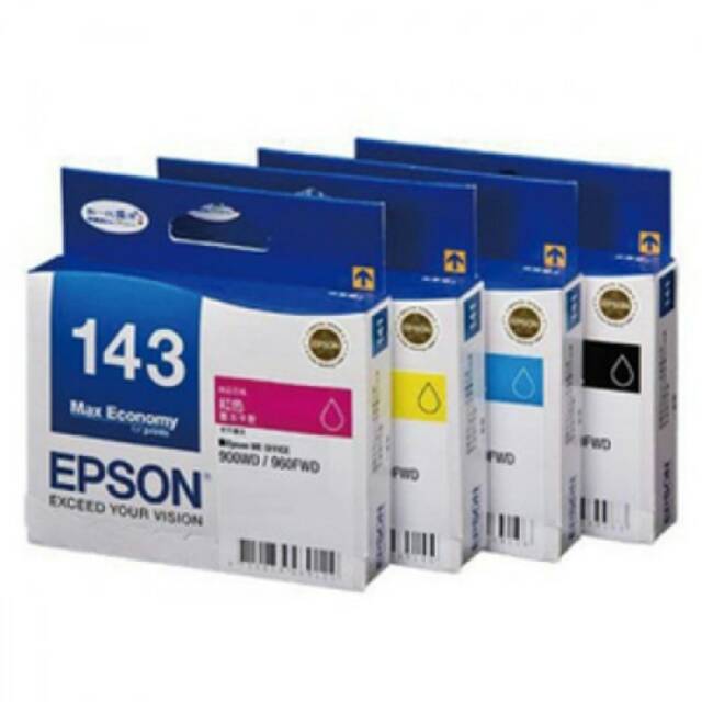 Paket Tinta Epson 143 [B/C/M/Y] Original