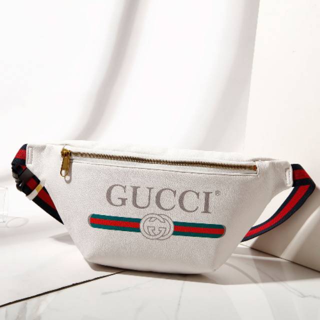 gucci bum bag white