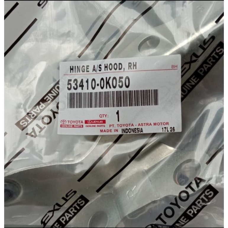 engsel kap mesin innova 2004/2015 original