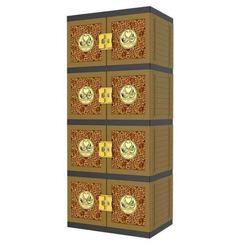 lemari plastik 4 susun naiba