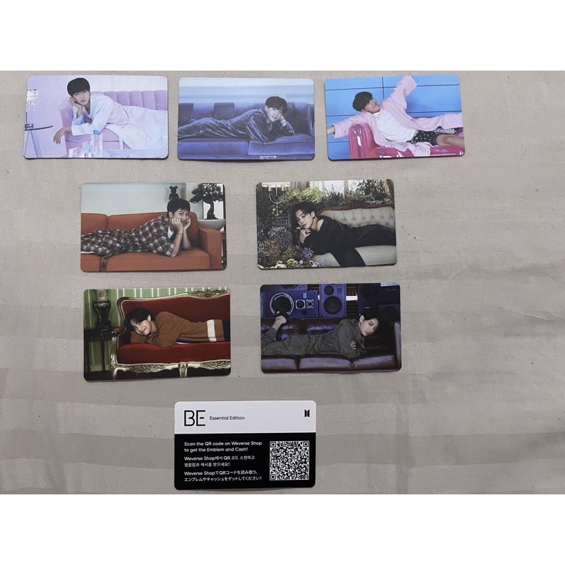 [READY] PHOTOCARD (PC) BTS - BE ESSENTIAL Edition Official REBAHAN (rapmon rm suga yoongi jin jhope 