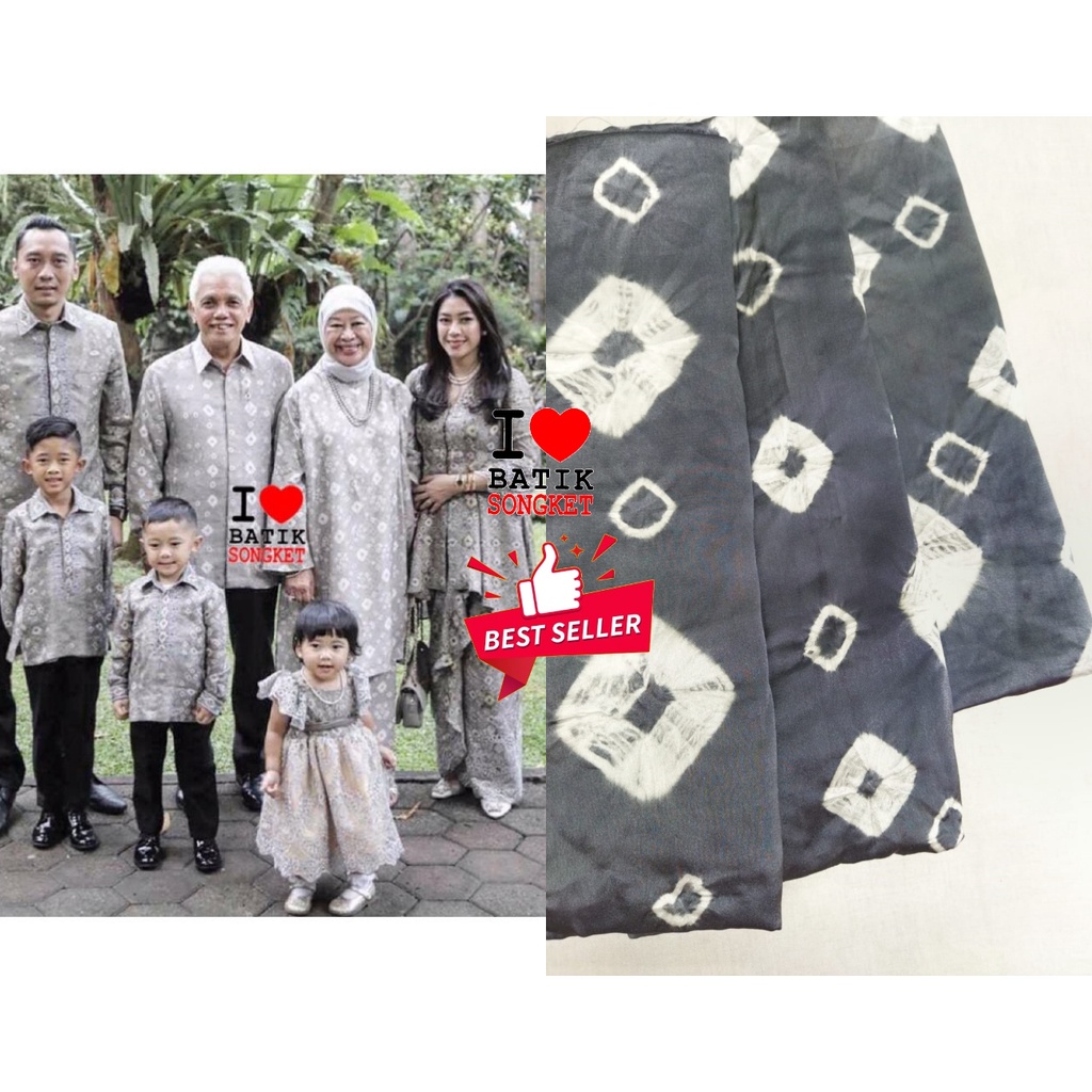 Jual BATIK SUTRA JUMPUTAN 2 METER MOTIF 6 BAHAN KAIN PALEMBANG ...