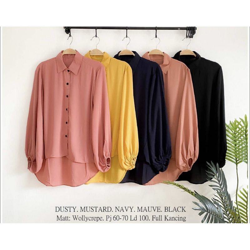 Kemeja Baju Polos/Kemeja Wolfis