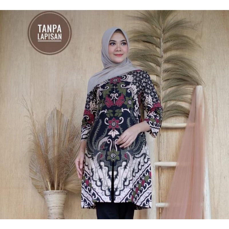 Tunik Batik Asli Solo Dengan Bahan Katun Halus Asli Solo