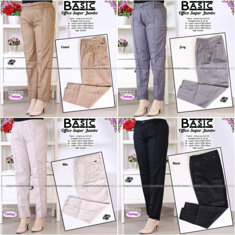 Celana office super jumbo by cantique