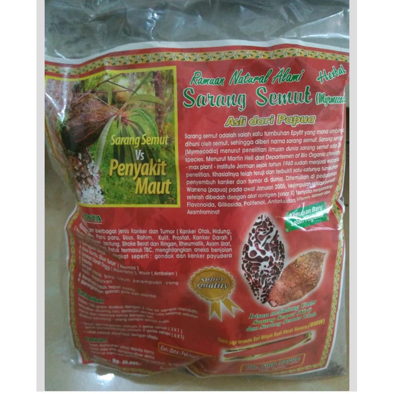 Sarang Semut Rebus Asli Papua 100 Gr UD Fira Papua