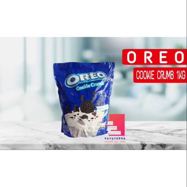 

OREO COOKIE CRUMB 1KG / OREO BUBUK KASAR / OREO BISCUIT TOPPING BUBUK KASAR / REMAH REMAH OREO