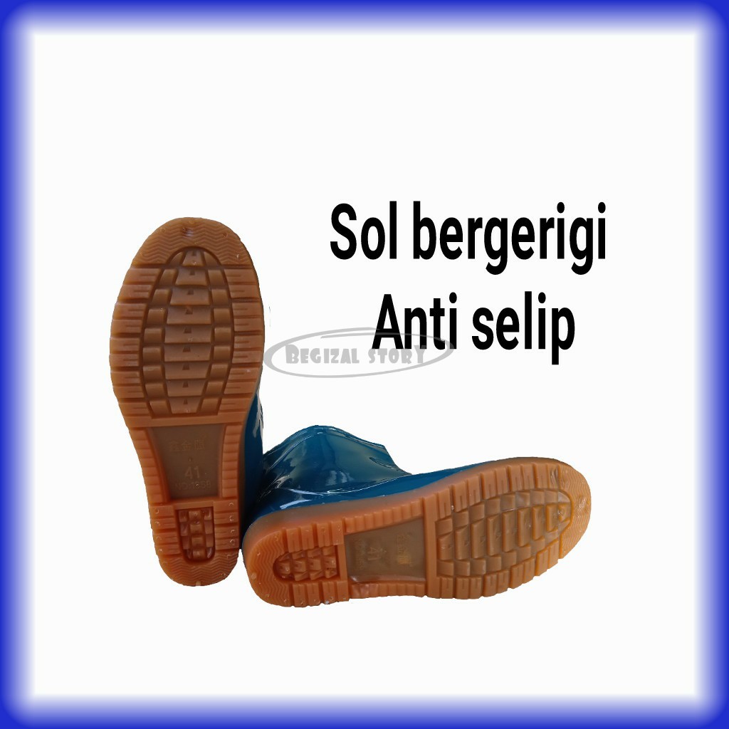 SEPATU BOOTS KARET WANITA PENDEK SEPATU BOOT CEWEK PENDEK SEPATU AP BOOTS ANTI HUJAN ((21cm))