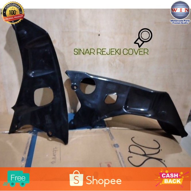 WIN - TEBENG LEGSIL SAYAP LUAR LEGSHIELD BEBEK ASTREA GRAND HITAM IMPRESSA LEGENDA ANTI BENGKOK 1 SE