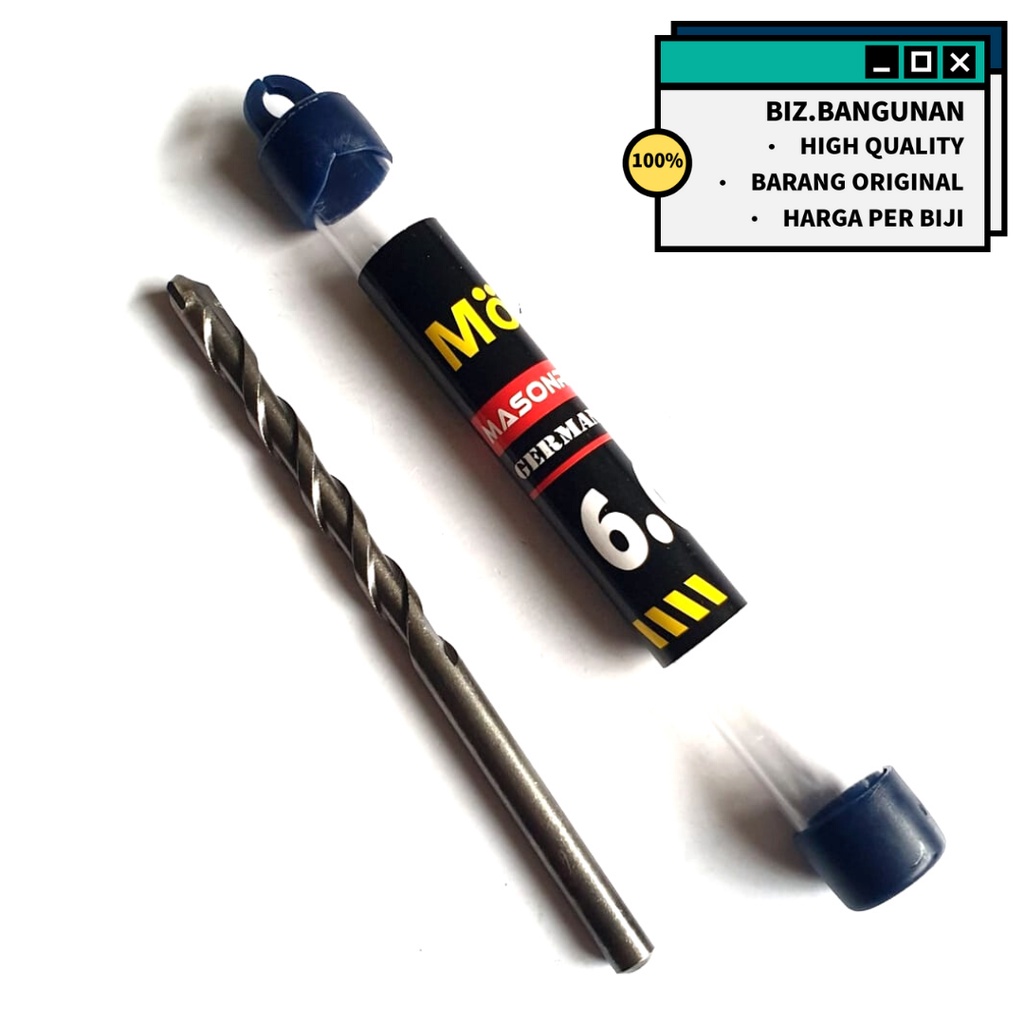 MATA BOR BETON 6MM IGM MOLLAR - BOR TEMBOK DINDING 6 MM MASONRY DRILL