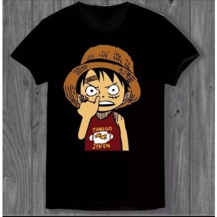 Kartun Kaos Baju Anime Luffy Kartun Anak Ngupil Lucu Unik Pria Wanita Chibi