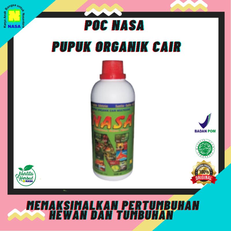 Jual Pupuk Organik Cair POC Nasa 500 Cc Pupuk Segala Jenis Tanaman ...