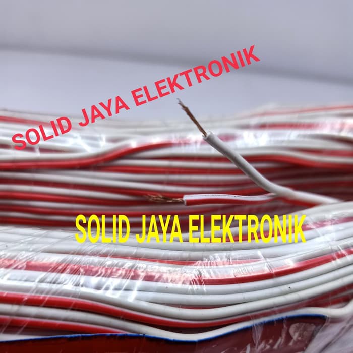 KABEL SPEAKER RAKIT ELEKTRONIK 2X20 MM PERDANA SERABUT ISI 2 KABEL SERBAGUNA RAKIT TEMBAGA ASLI